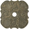 Ekena Millwork Flower Ceiling Medallion (Canopies up to 6 1/4"), 29"OD x 3 5/8"ID x 1 3/8"P, Witch Hazel Crackle CM29FWWHC - alternate 1